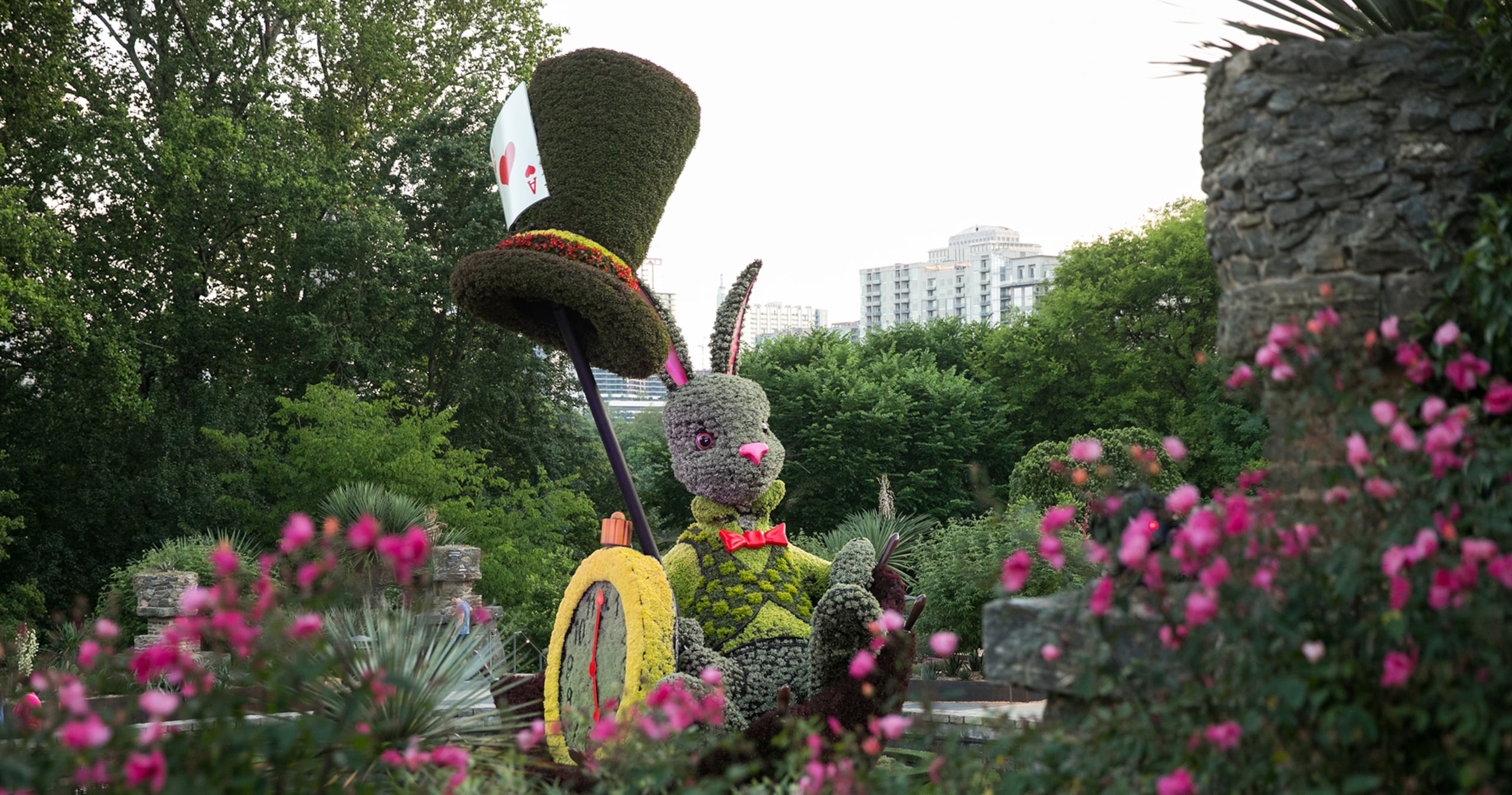 May 7, 2019 - Atlanta, Ga: Imaginary World Returns Alice's Wonderland at the Atlanta Botanical Garden Tuesday, May 7, 2019, in Atlanta. (Photo by JASON GETZ/ Atlanta Botanical Garden)